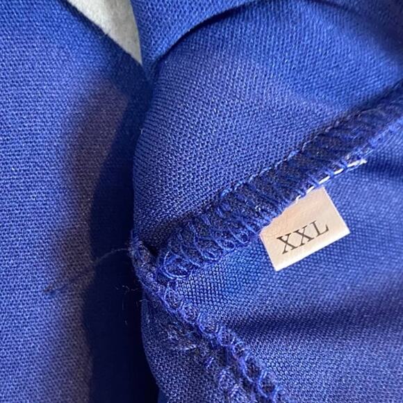 Batwing Chiffon Jumpsuit Retro Style 70s Look XXL Blue Women's Disco Chic - Picture 2 of 12